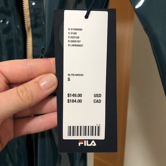 FILA teal raincoat - Picture 3 of 5